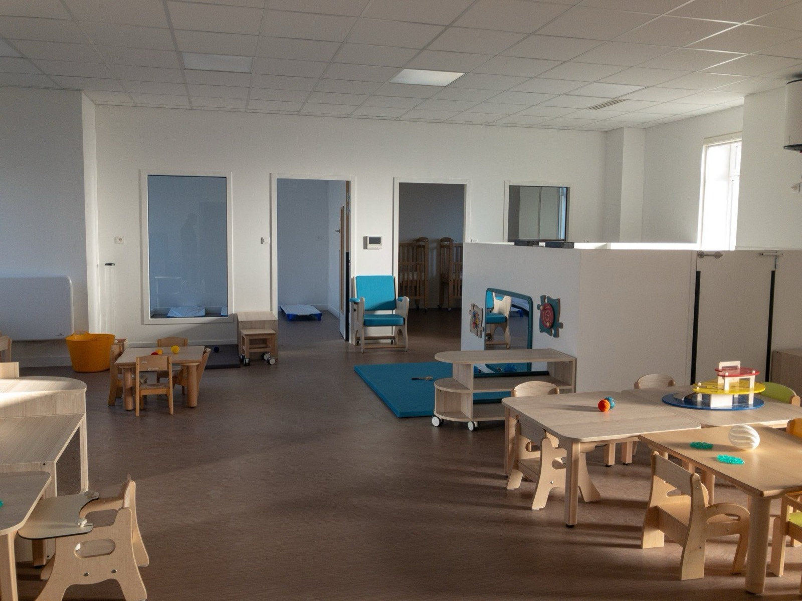 Intérieur d'une crèche
